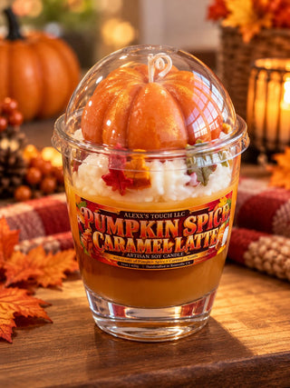 PUMPKIN SPICE CARAMEL LATTE Artisan Candle
