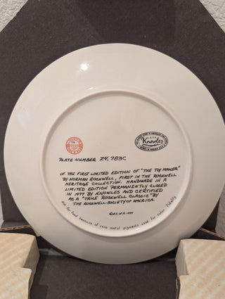 Norman Rockwell Plate "The Toy Maker"