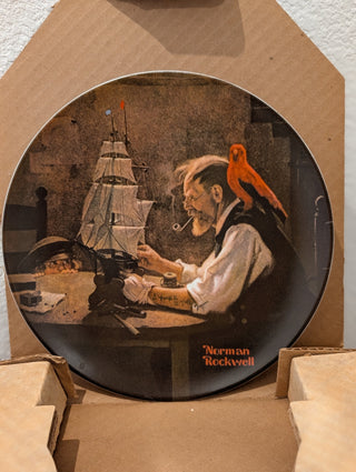 Norman Rockwell Plate "The Shipbuilder" COA