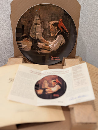 Norman Rockwell Plate "The Shipbuilder" COA