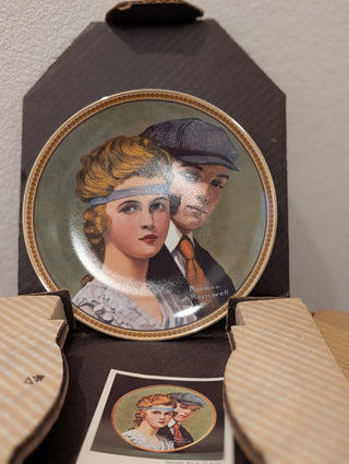 Norman Rockwell Plate "Meeting on the Path" COA
