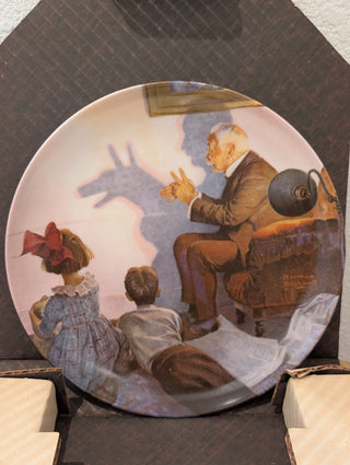 Norman Rockwell Plate "The Shadow Artist" COA