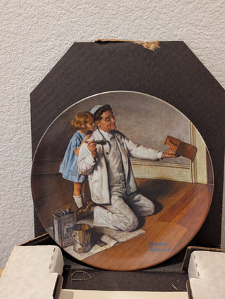Norman Rockwell Plate "The Painter" COA