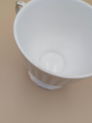 Gold Striped Footed Urn