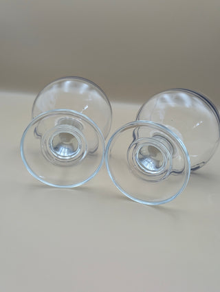 Luminarc Blue Striped Wine Glasses Set of 2