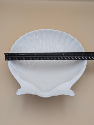 White Scallop Shell Bowl