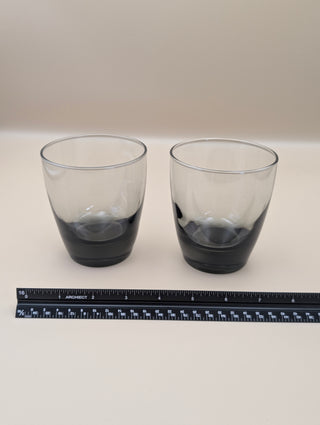 Smoky Grey Ombre Glasses Set of 2