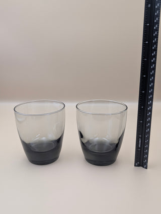 Smoky Grey Ombre Glasses Set of 2