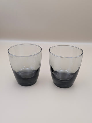 Smoky Grey Ombre Glasses Set of 2