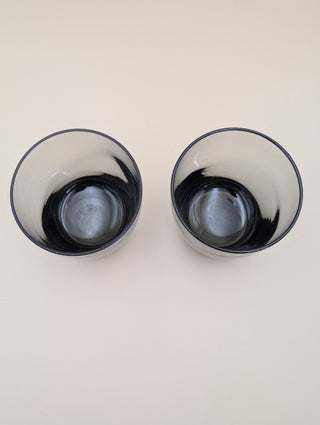 Smoky Grey Ombre Glasses Set of 2