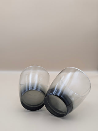 Smoky Grey Ombre Glasses Set of 2