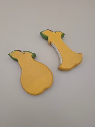 Wooden Pear Wall Decor Set