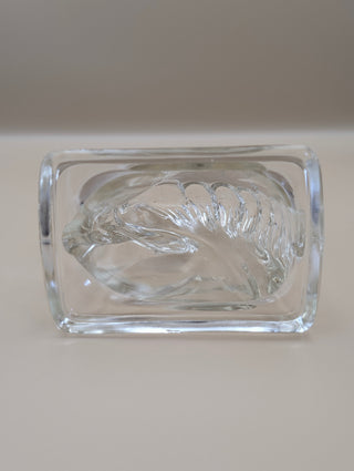 Glass Horse Head Bookend