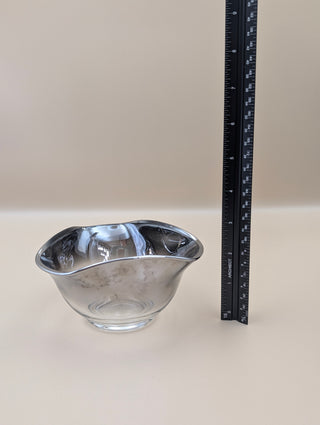 Set of 2 Smokey Ombre Glass Bowls