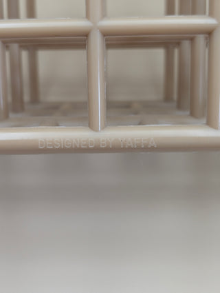 Yaffa Mini Catchall Plastic Organizer Tan