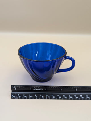 Cobalt Blue Teacups set of 4