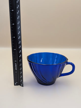 Cobalt Blue Teacups set of 4