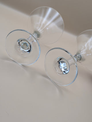 Z Stem Martini Glasses set of 2