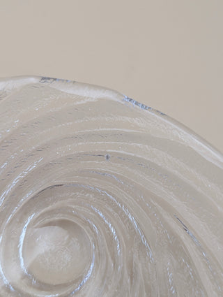 Textured Glass Shell Plates Set of 6