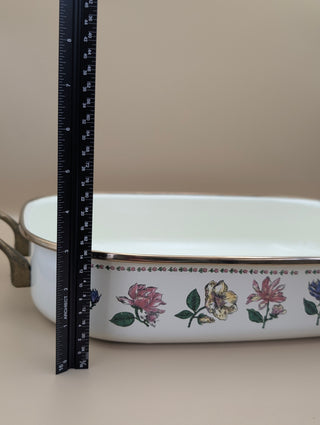 Floral Enamelware Roasting Pan