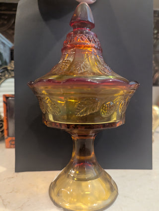 Amberina Candy Dish
