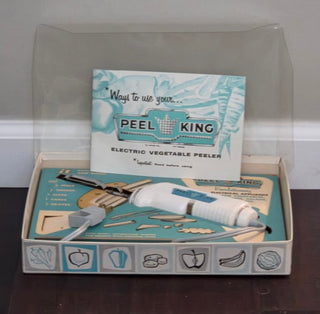 Vintage 1950's Peel King Electric Vegetable Peeler in its original box.
