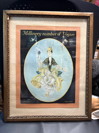 Vogue Milinery Framed Art