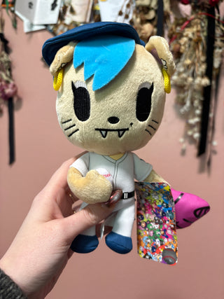 tokidoki x MLB Los Angeles Dodgers Cat Savannah mascot plush
