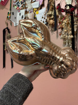 Vintage Copper Lobster Mold
