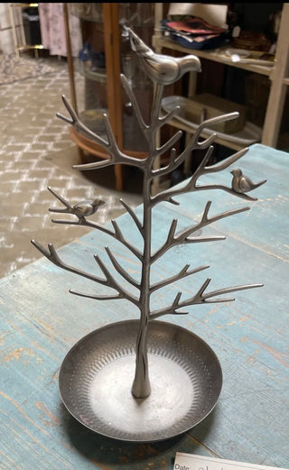 Silver Bird Jewelry Tree