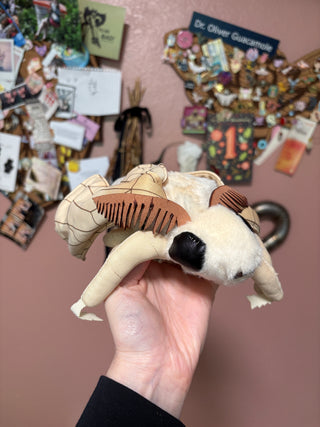 White Poodle Moth Plush