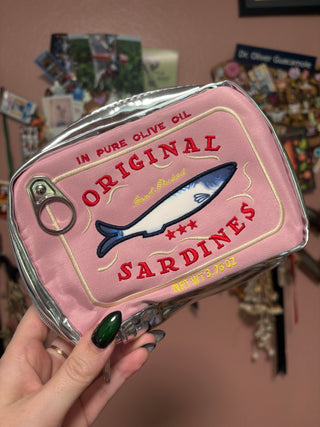 Pink Sardine Zipper Bag
