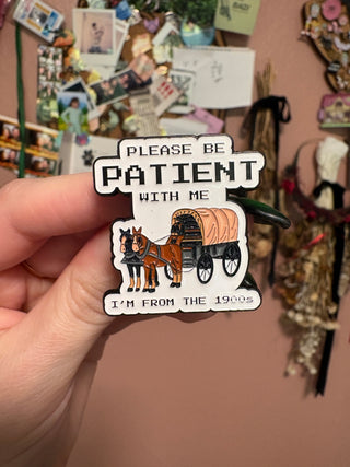 1900s Wagon Enamel Pin