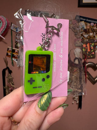 Lime Green GB Keychain