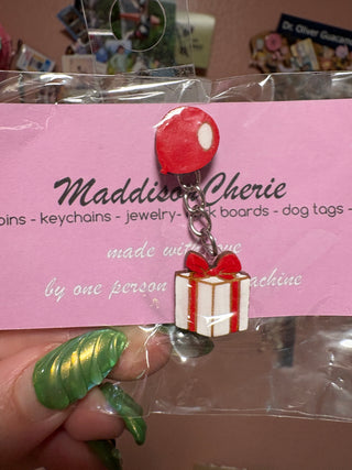 Flying Present Pin