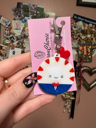 Peppermint Butler Keychain/Bag Charm