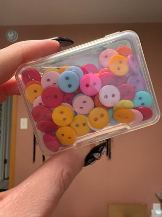 Box of Multi-color buttons
