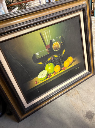 MCM Framed Oil Painting -LARGE SCRATCH
