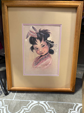 Vintage Framed Native American Art
