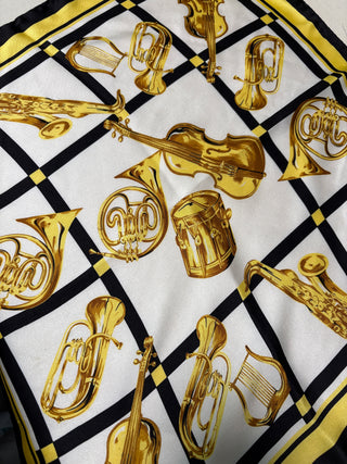 Square Silk Music Instrument Handkerchief