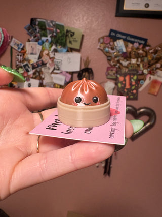 Dumpling Clicker Keychain - Rose Gold