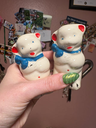 White Bear Salt and Pepper Shaker Set