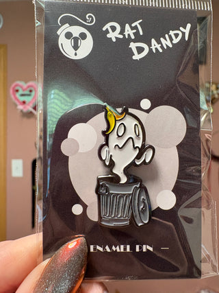 RD Trash Ghost Enamel Pin