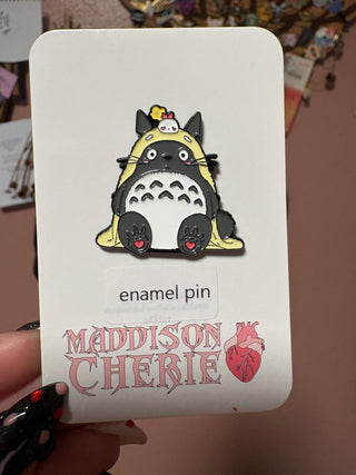 Totoro w/ Blanket Enamel Pin