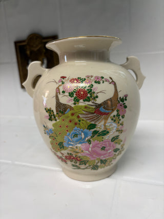 Japan Peacock Vase