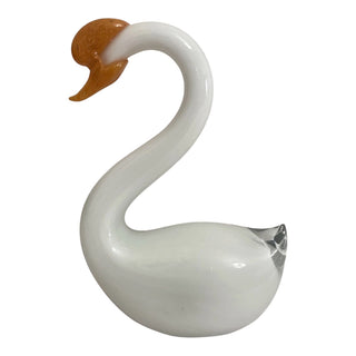 Rare Lenox Art Glass Swan Figurine 7" VV