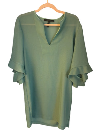 mint green bcbg dress BCBG Max Azria Mint Ruffle Sleeve Tunic/Dress – Size S – Bliss Marketplace