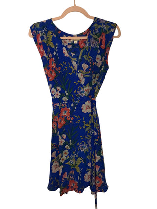 Yumi Kim Royal Blue Floral Wrap Dress
