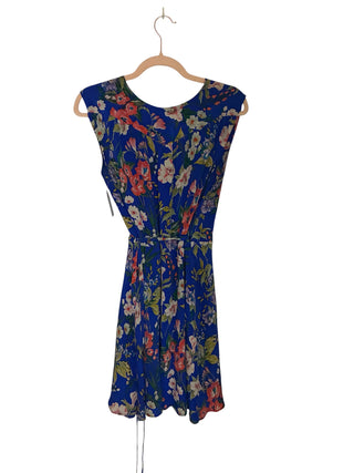 Yumi Kim Royal Blue Floral Wrap Dress