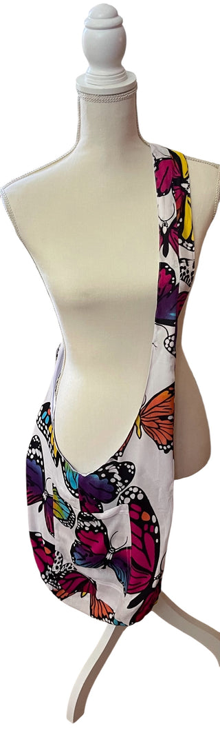 RSV-Boho Bag w/zipper Butterfly Print - NIS